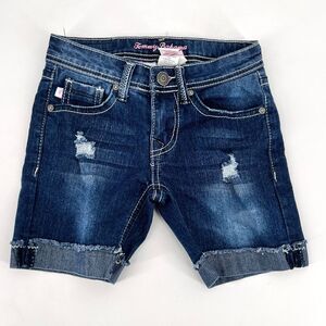 Tommy Bahama Girls Distressed denim shorts cut off size 7/8